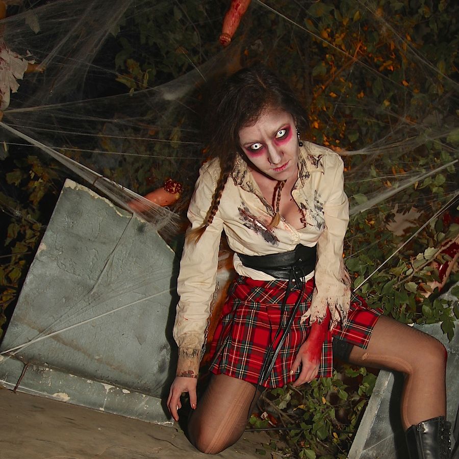 Zombie school girl